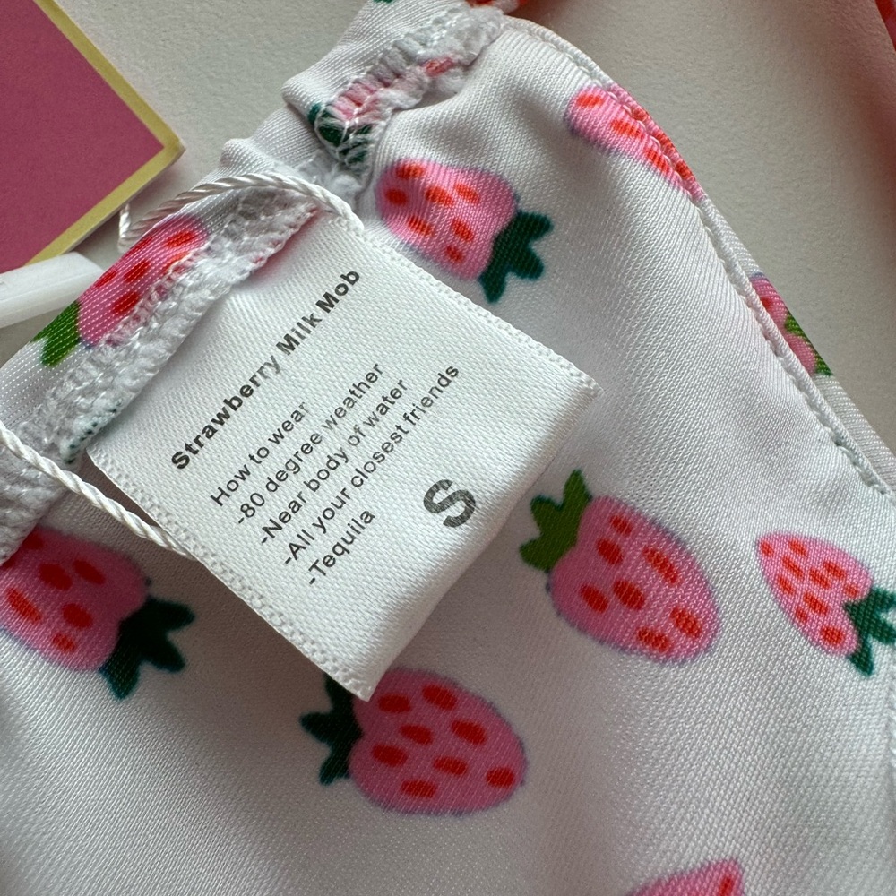 STRAWBERRY MILK MOB Strawbaby Bikini Bandeau Top - Picture 7 of 9
